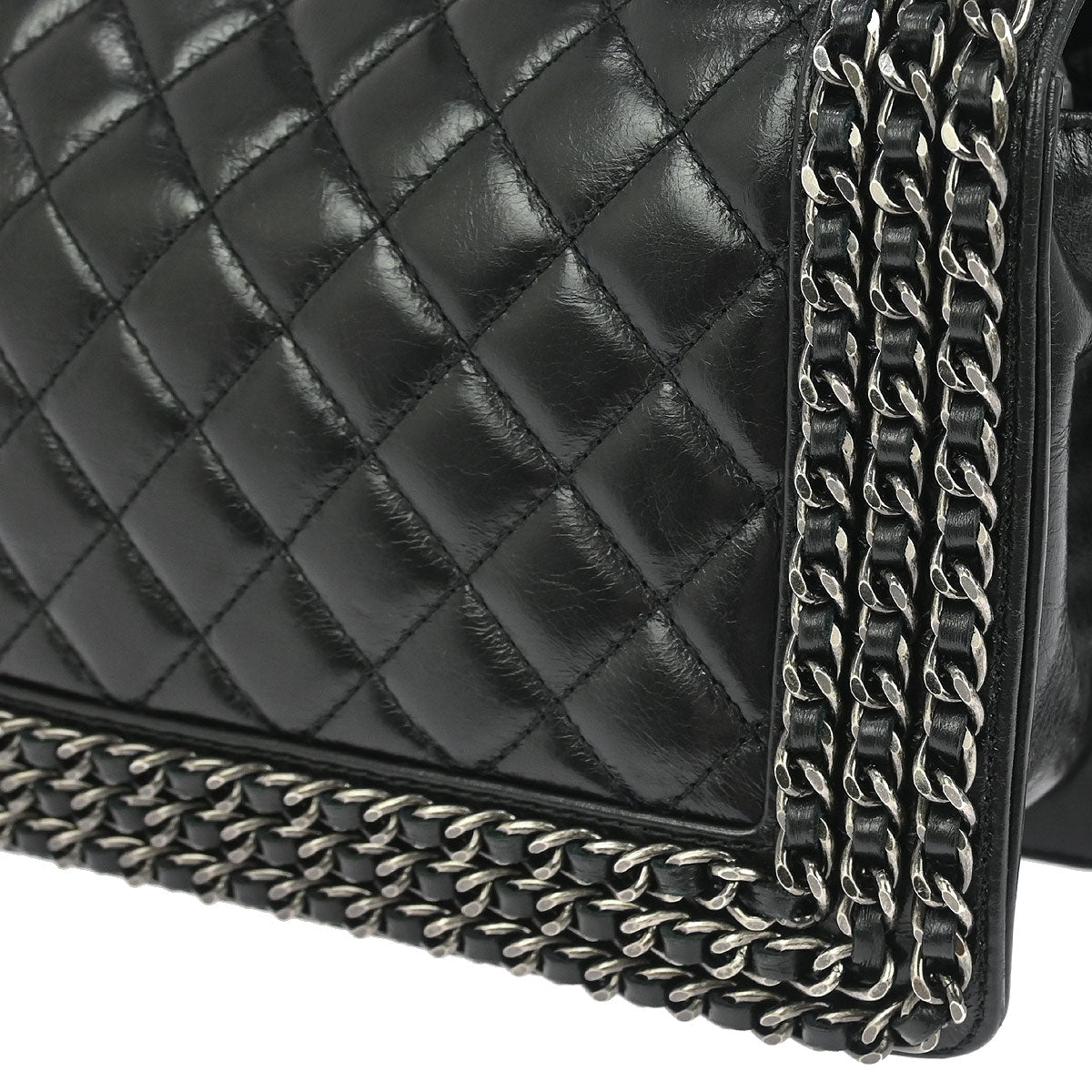 Boy Chanel Black Lambskin Medium Shoulder Bag