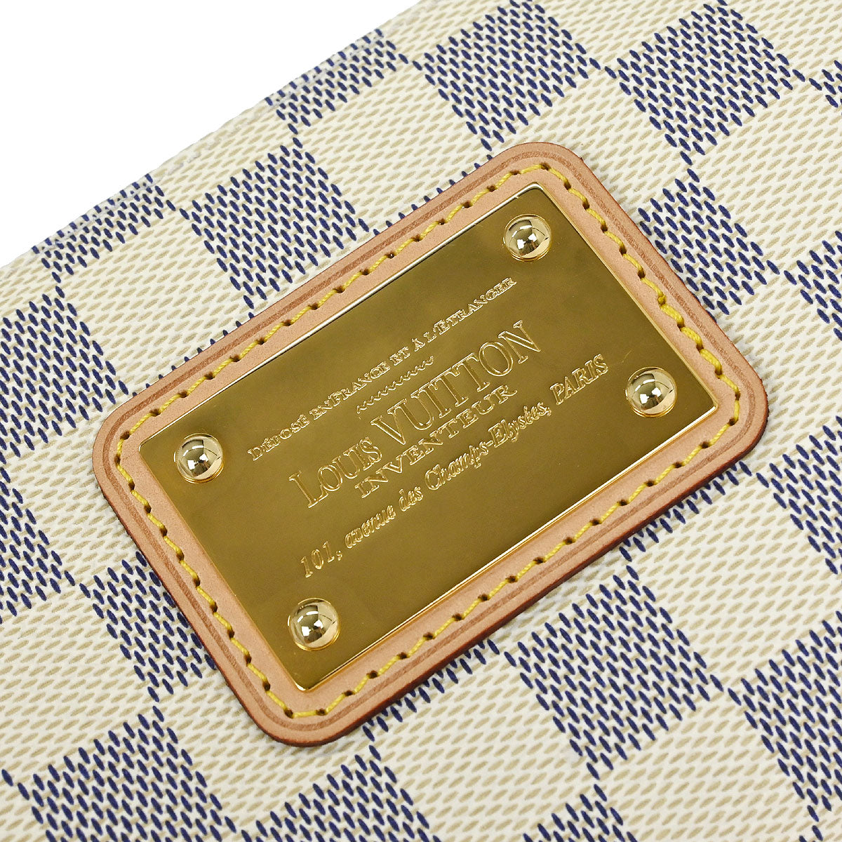 Louis Vuitton Damier Azur Eva 2way Shoulder Chain Handbag N55214