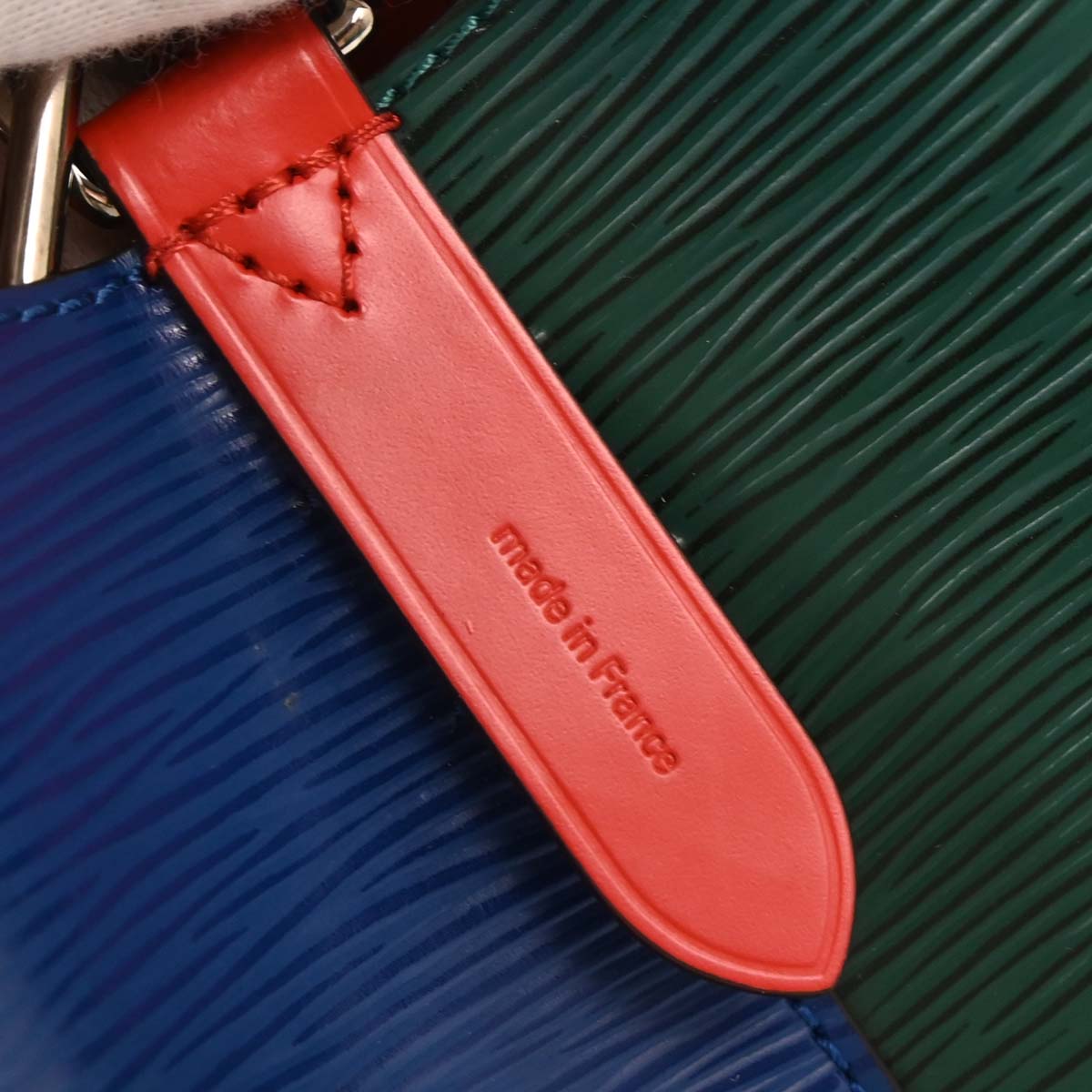 Louis Vuitton Blue Red Epi Neo Noe Bucket 2way Shoulder Handbag M55395