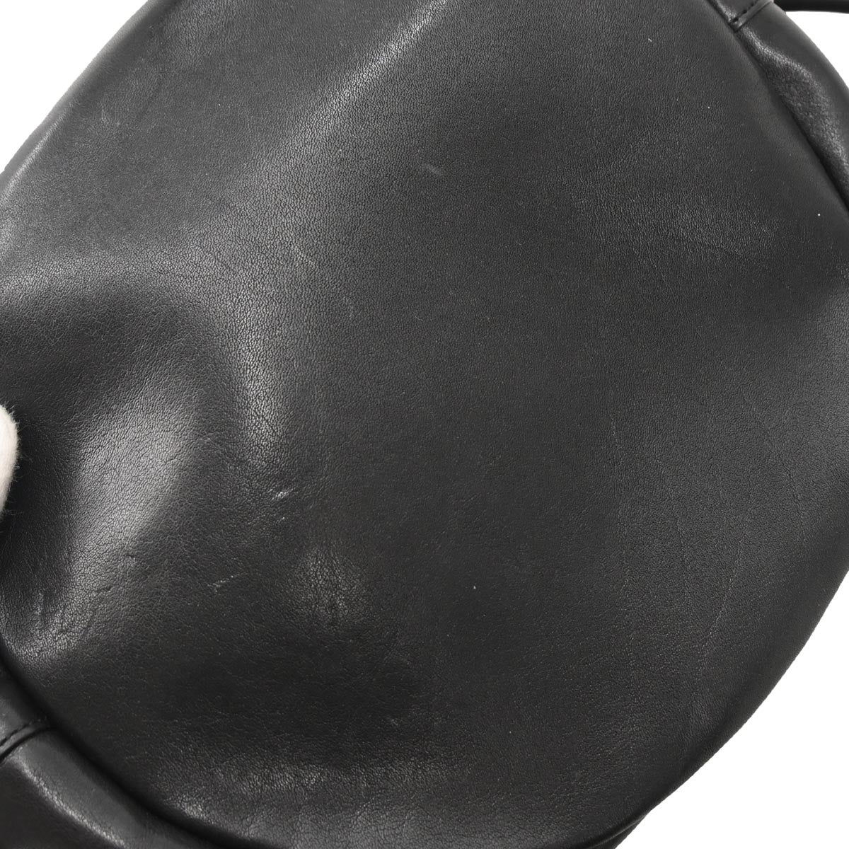 Saint Laurent Black Leather Rider Bucket Bag Shoulder Bag