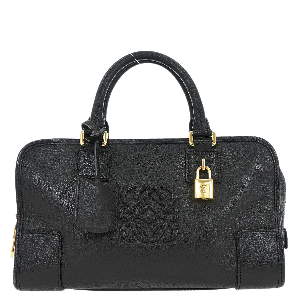 Loewe Black Leather Amazona 28 Handbag