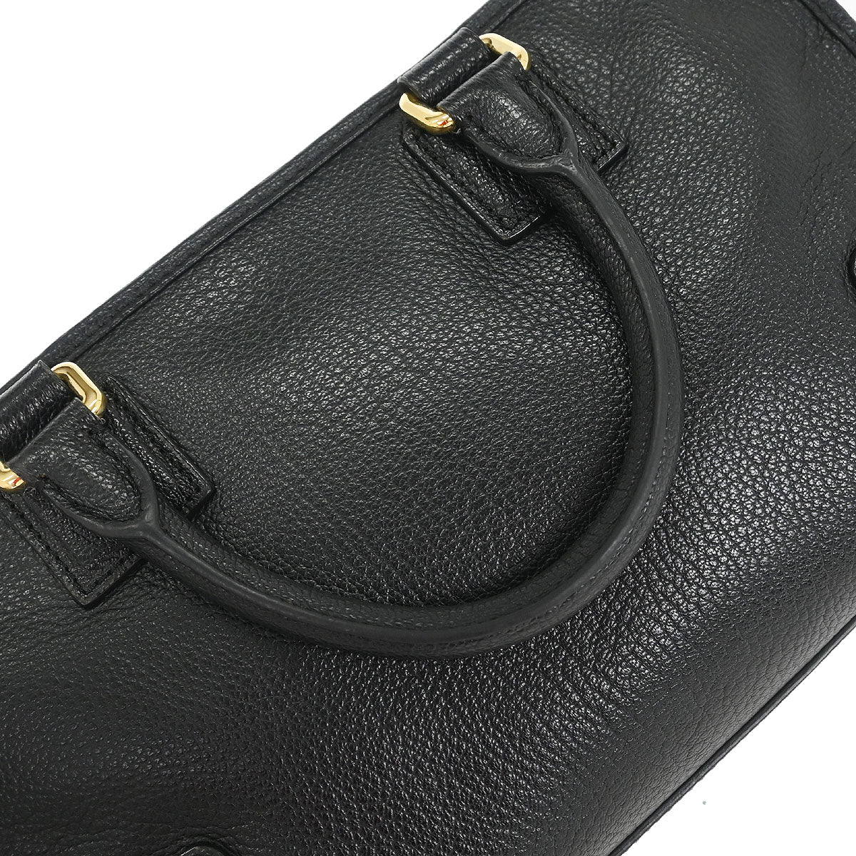 Loewe Black Leather Amazona 28 Handbag