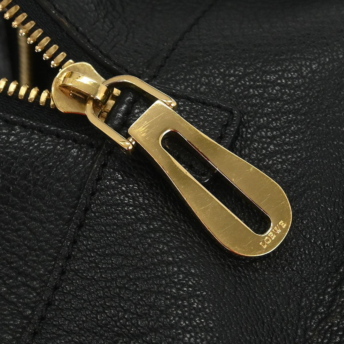 Loewe Black Leather Amazona 28 Handbag