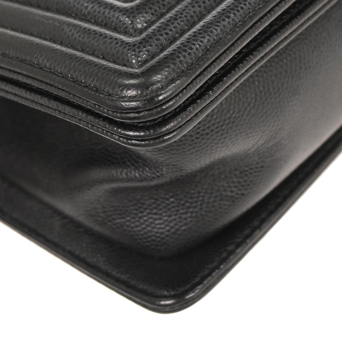 Boy Chanel 2018-2019 Black Caviar Small Chain Shoulder Bag