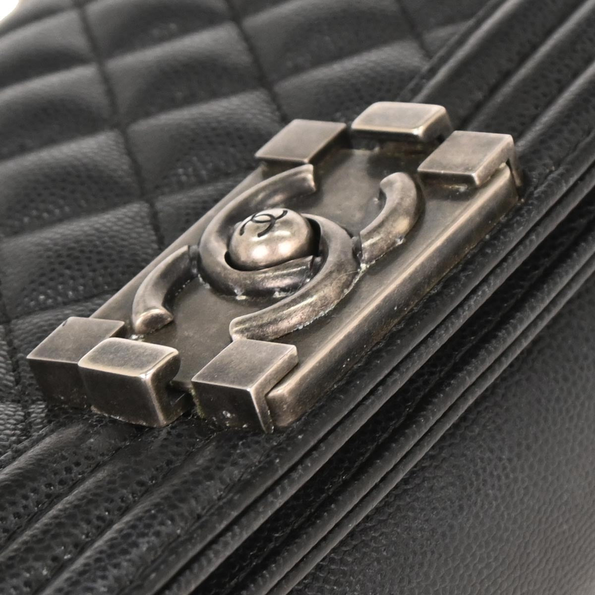 Boy Chanel 2018-2019 Black Caviar Small Chain Shoulder Bag