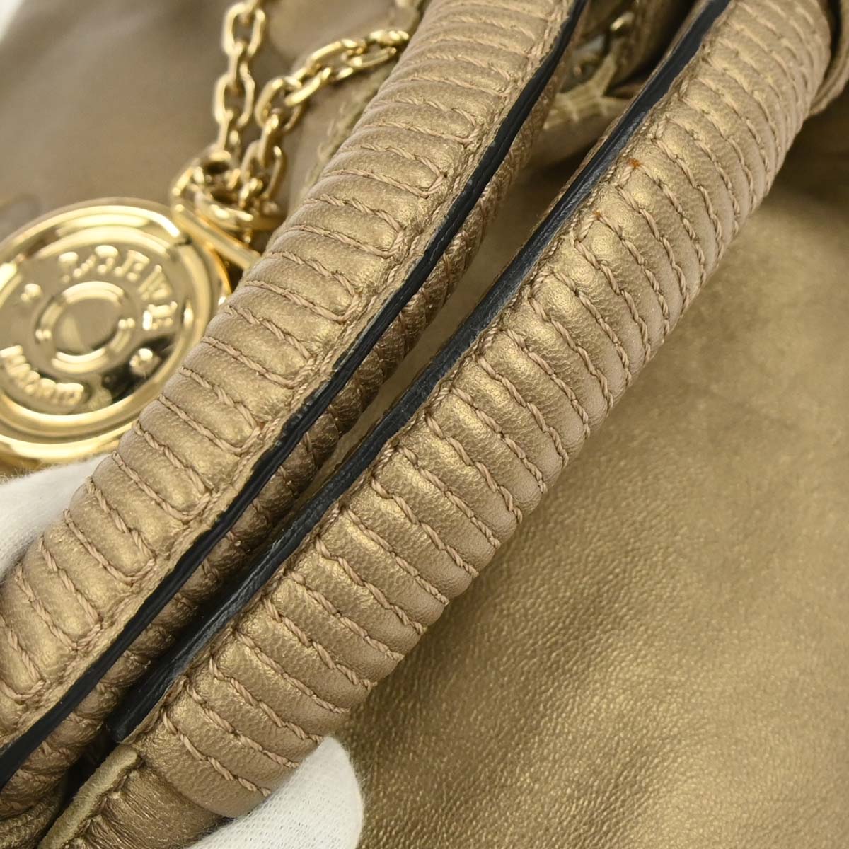 Loewe Gold Lambskin Nappa Aire Handbag