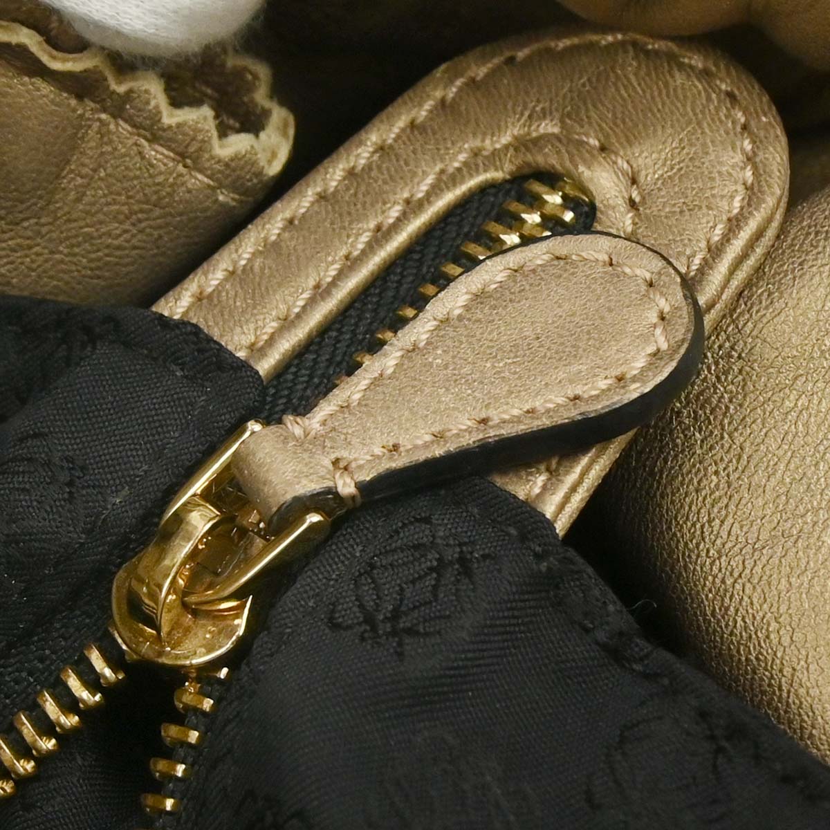 Loewe Gold Lambskin Nappa Aire Handbag