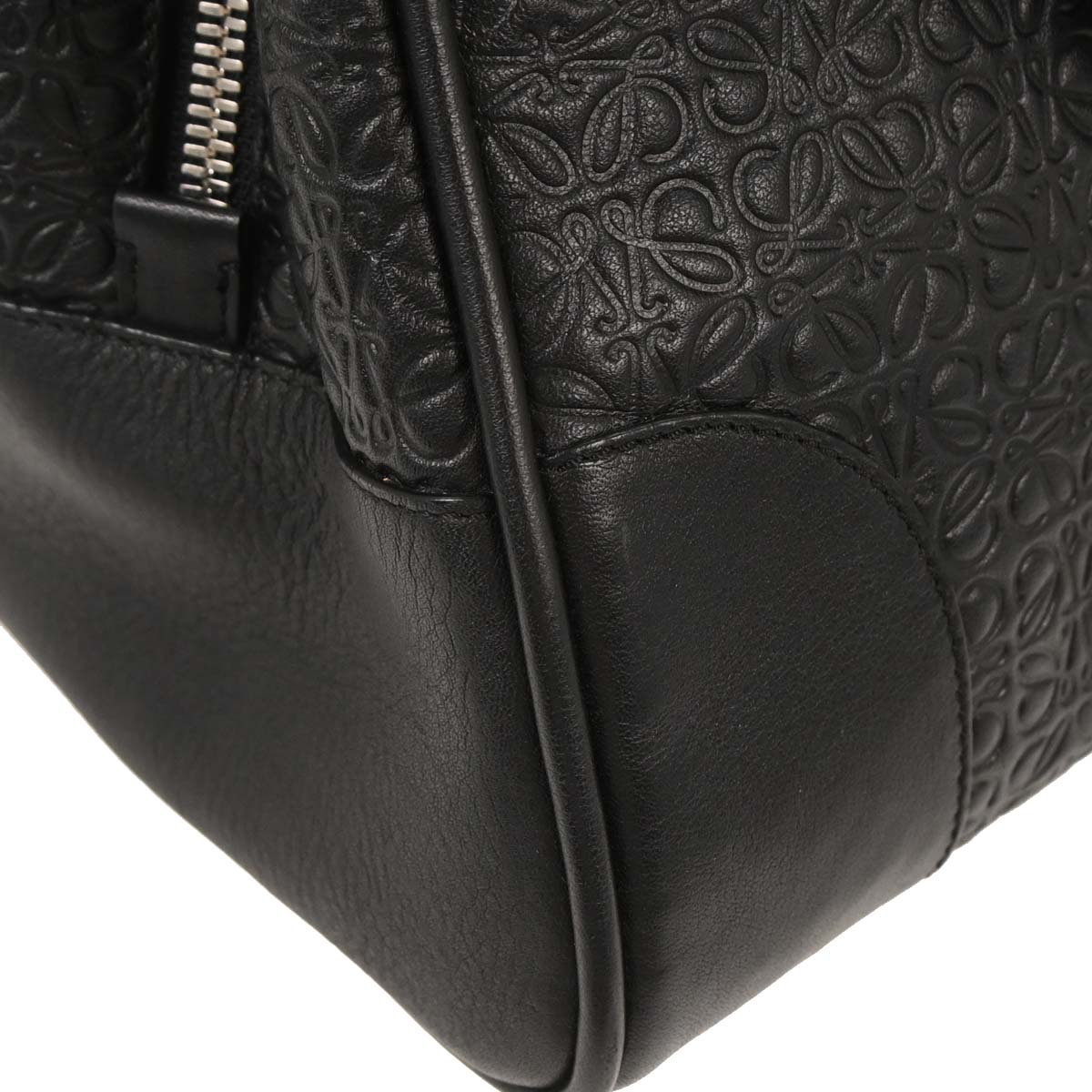 Loewe Black Leather Repeat Anagram Amazona 75 2way Shoulder Handbag