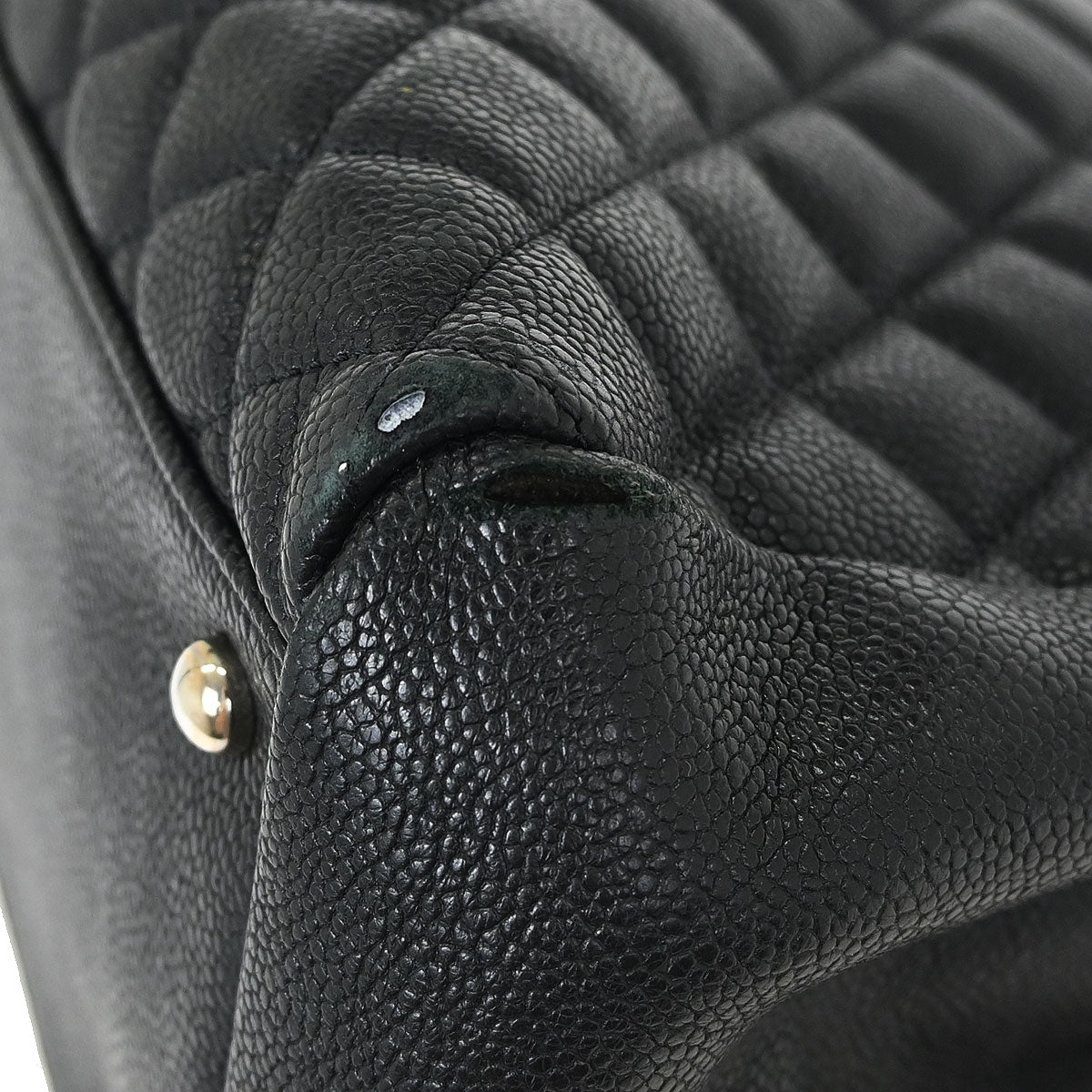 Chanel 2011 Black Calfskin Large Bowling Mademoiselle Handbag