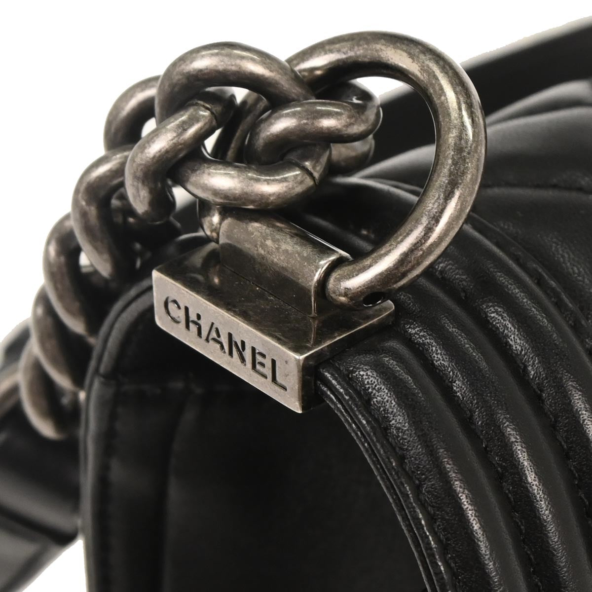 Boy Chanel Black Lambskin Medium Shoulder Bag