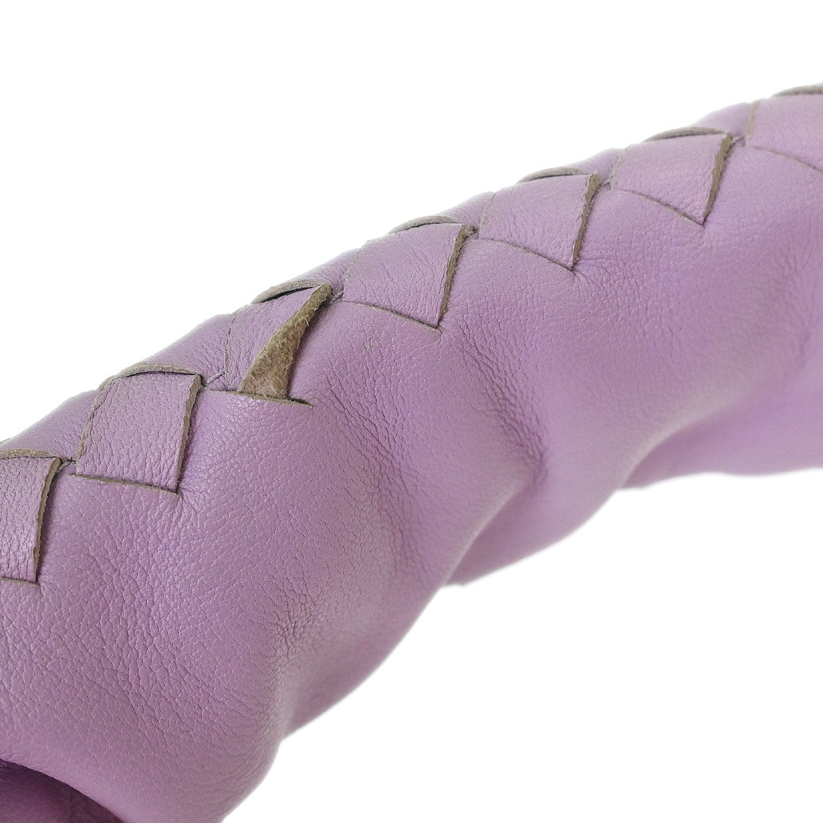 Bottega Veneta Purple Lambskin Intrecciato Hobo Handbag