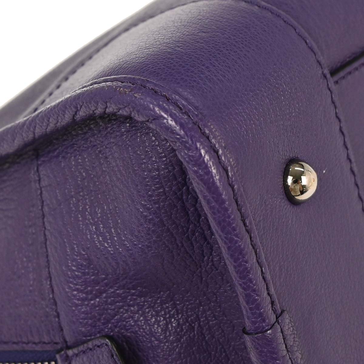 Loewe Purple Leather Amazona 28 Handbag