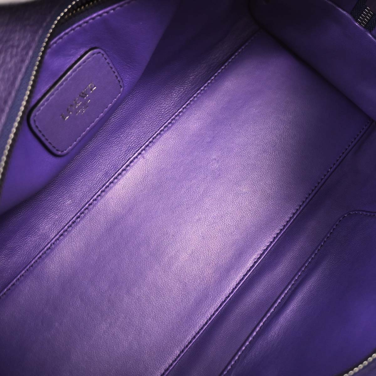 Loewe Purple Leather Amazona 28 Handbag