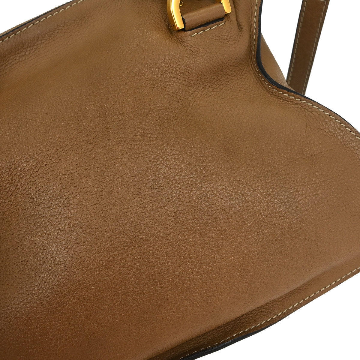 Chloe Brown Leather Marcie 2way Shoulder Handbag