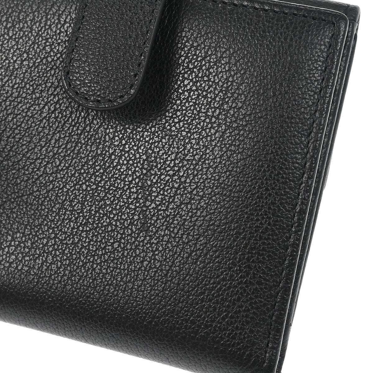 Chanel Black Calfskin Camellia Bifold Wallet