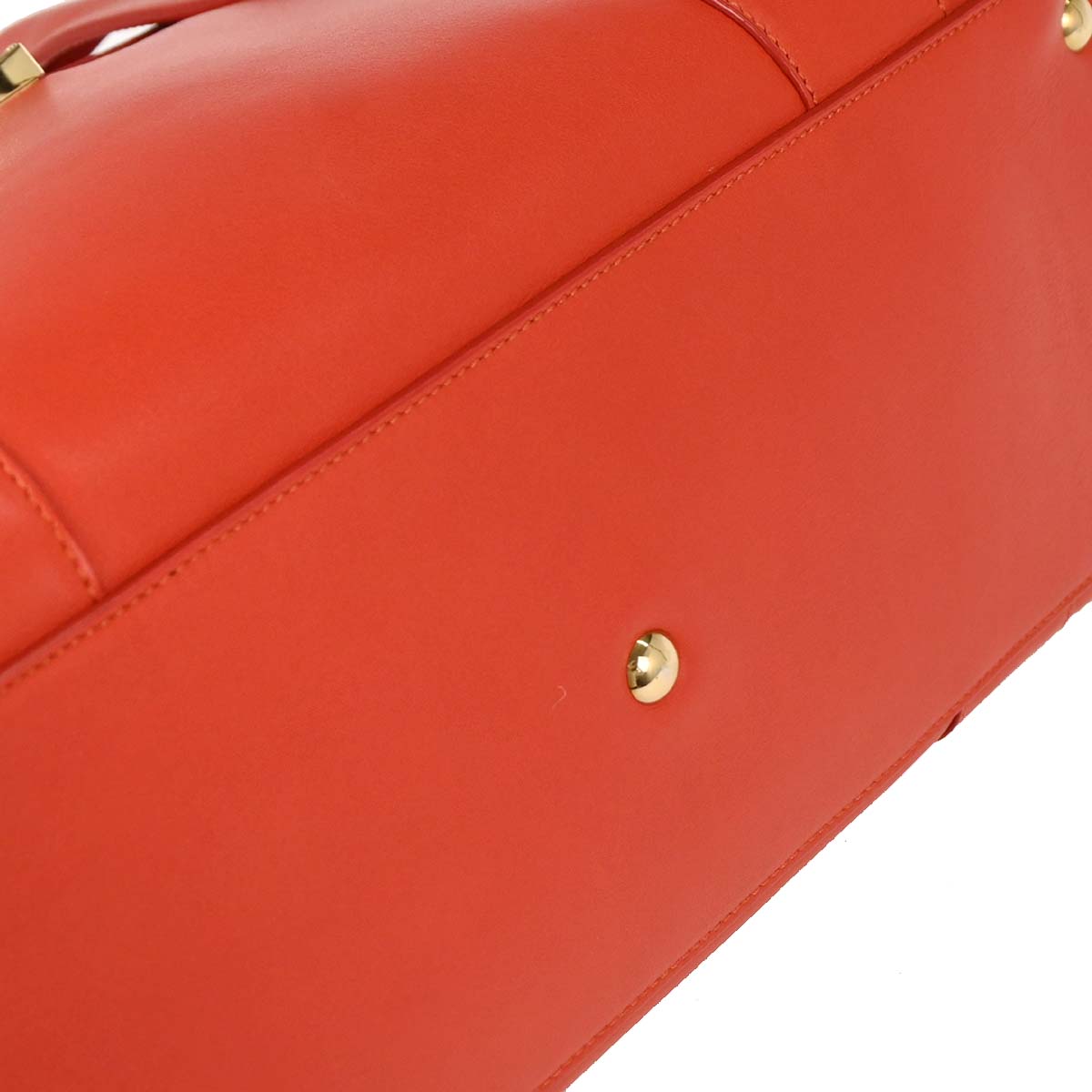 Salvatore Ferragamo Red Leather Sookie Gancini Handbag