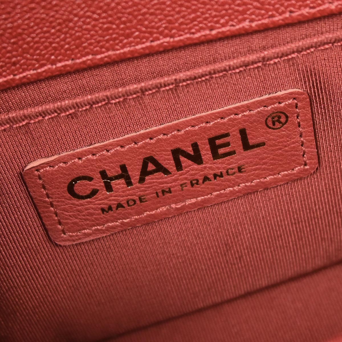 Boy Chanel 2019 Red Caviar Small Chain Shoulder Bag