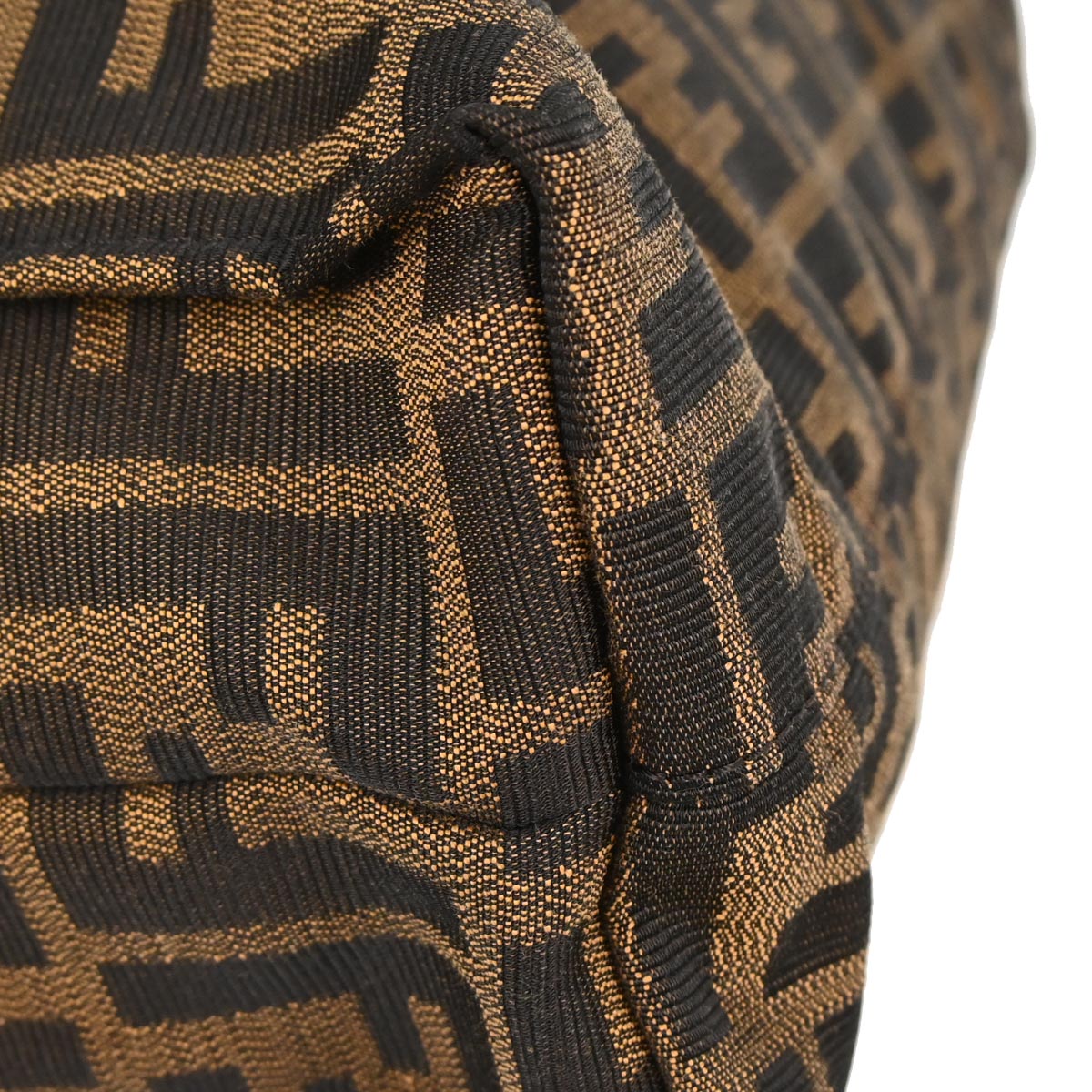 Fendi Brown Canvas Zucca Tote Handbag