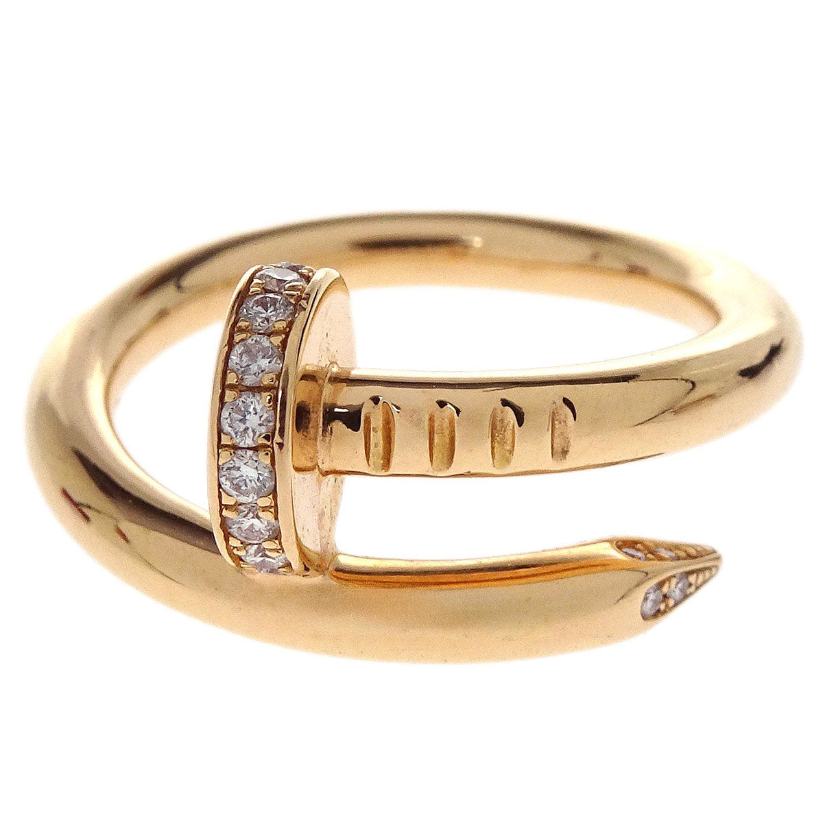 Cartier Juste Un Clou Ring Au750 Diamond Gold #51 #50