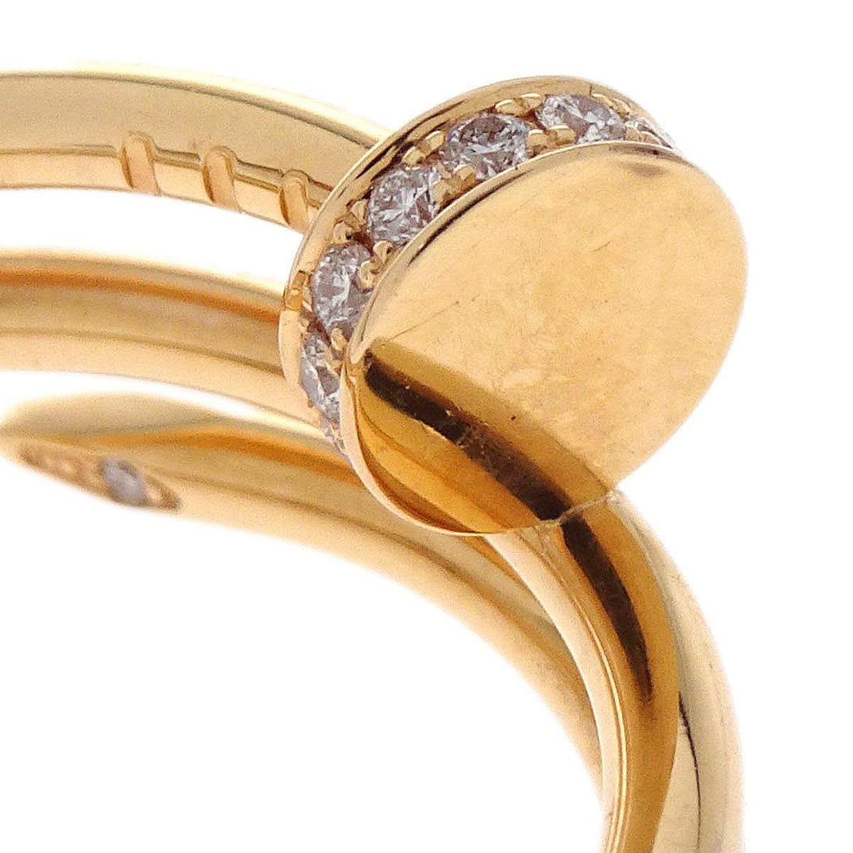 Cartier Juste Un Clou Ring Au750 Diamond Gold #55 #53