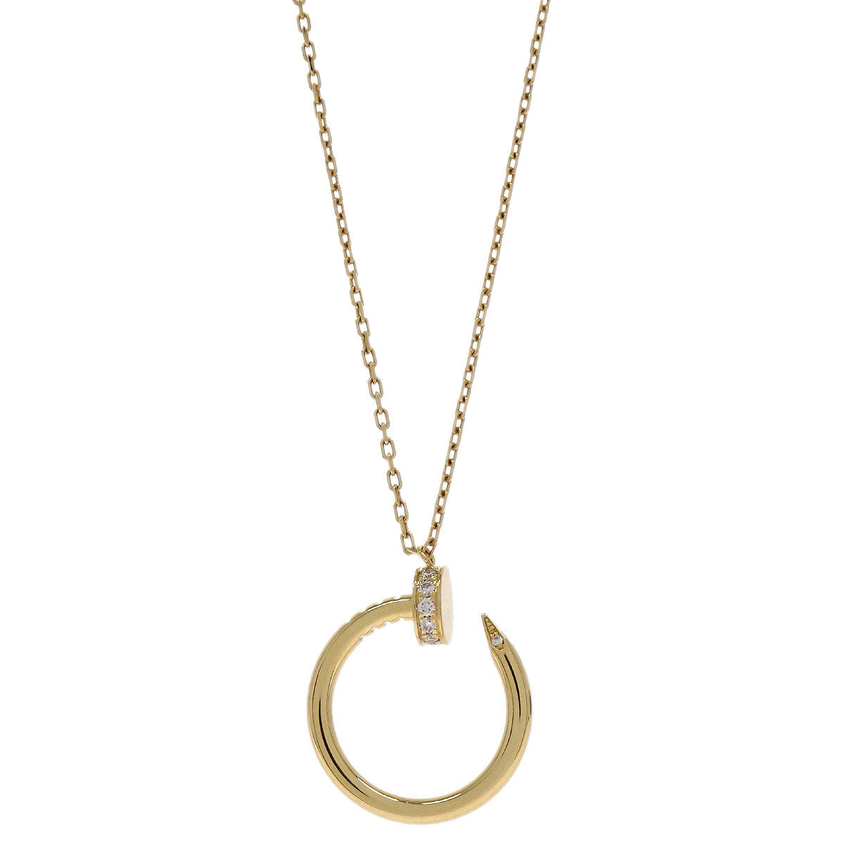 Cartier Juste Un Clou Pendant Necklace 750 Gold Diamond
