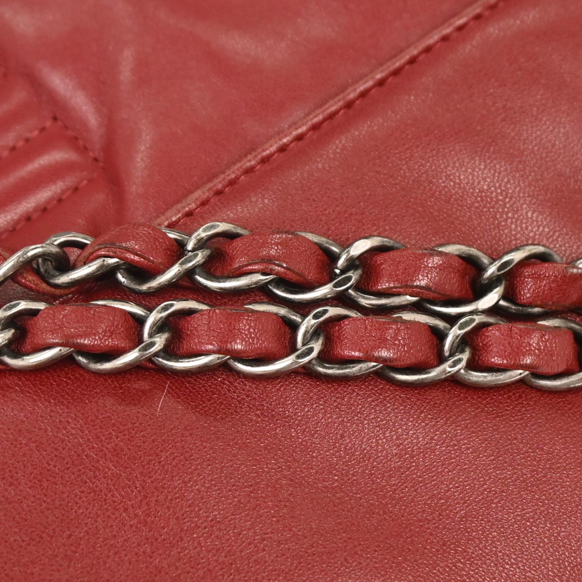 Chanel Red Lambskin Paris Dallas Stars and Stripes Flap Bag Shoulder Bag