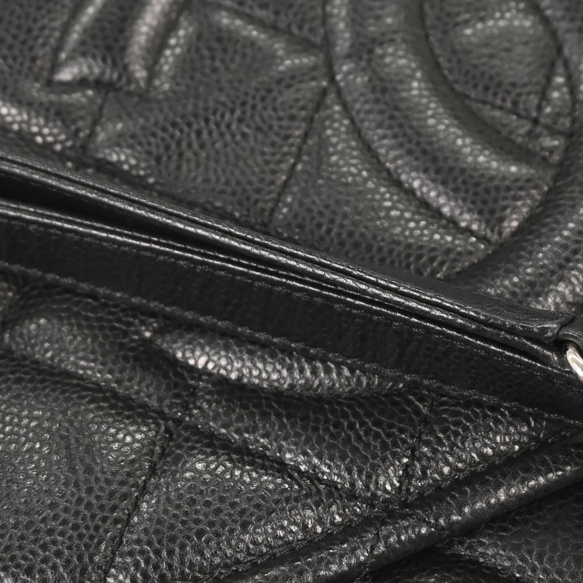Chanel 2013-2014 Black Caviar Timeless CC Chain Tote Bag