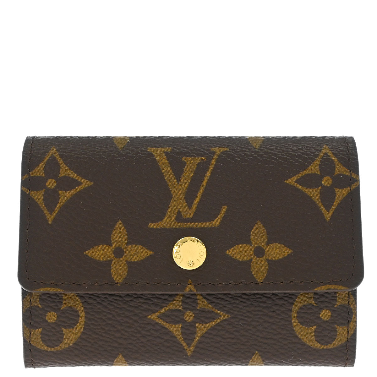 Louis Vuitton Monogram Porte Monnaie Plat Coin Case Wallet M61930