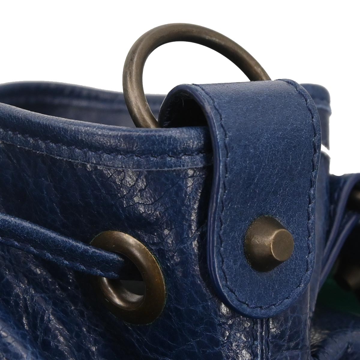 Balenciaga Blue Classic Mini Pompon 2way Shoulder Handbag