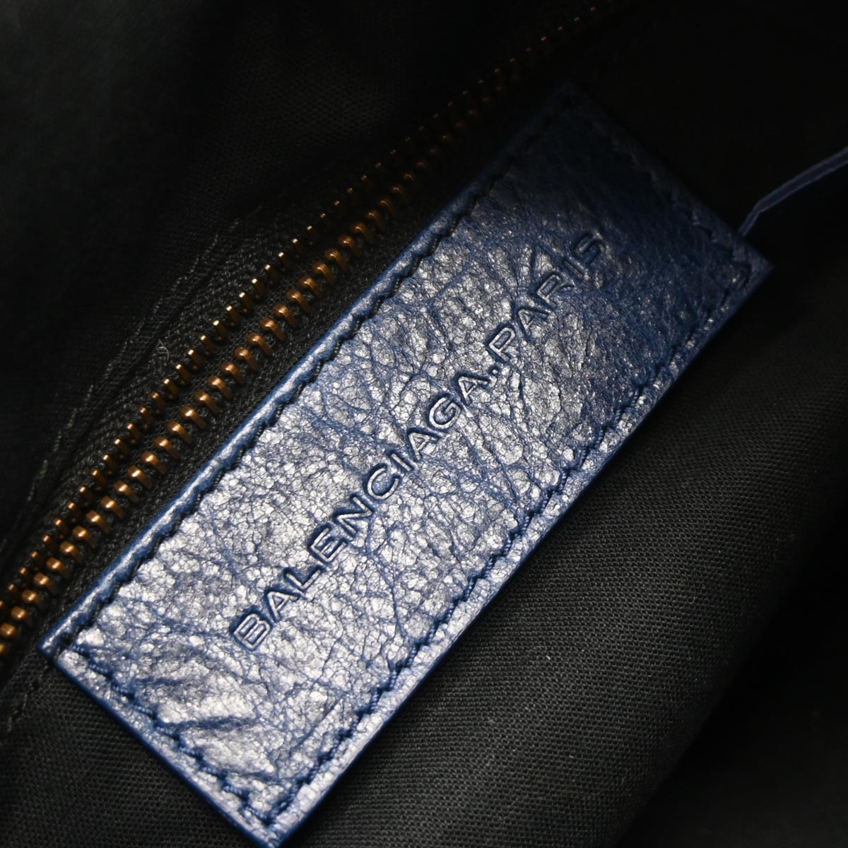 Balenciaga Blue Classic Mini Pompon 2way Shoulder Handbag