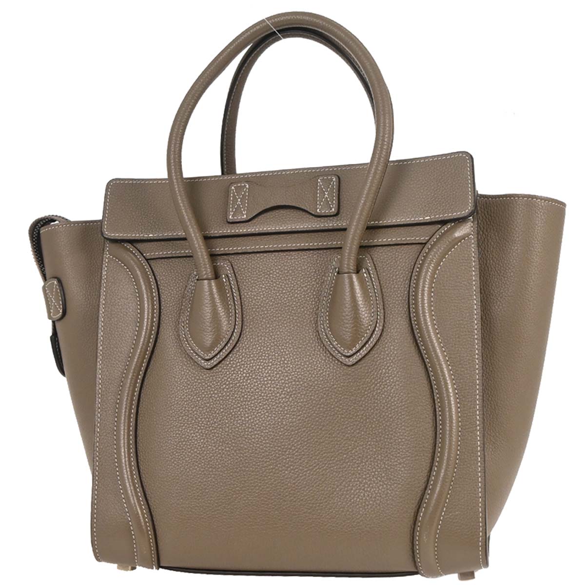 Celine Brown Luggage Micro Tote Handbag