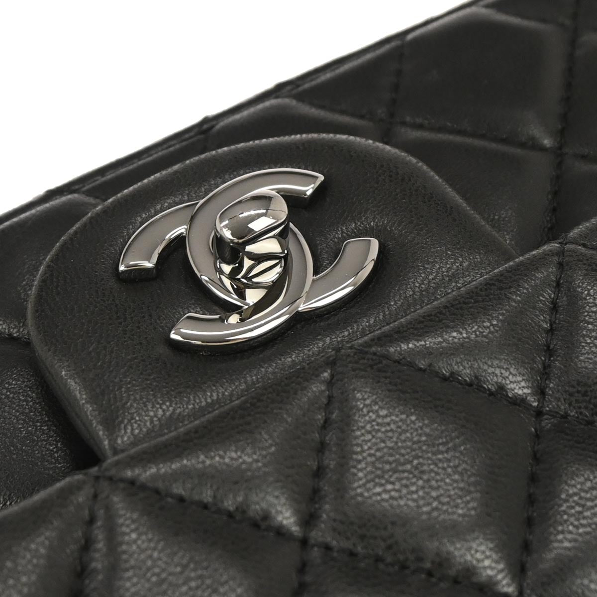 Chanel Black Lambskin Shoulder Bag