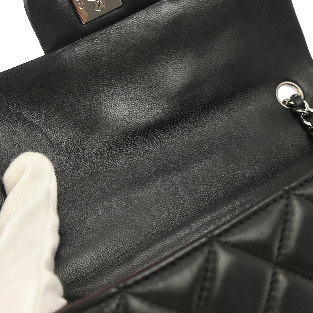 Chanel Black Lambskin Shoulder Bag