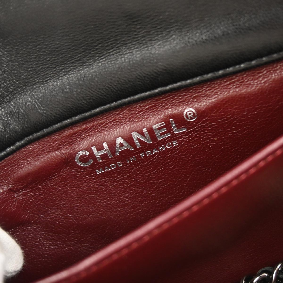 Chanel Black Lambskin Shoulder Bag