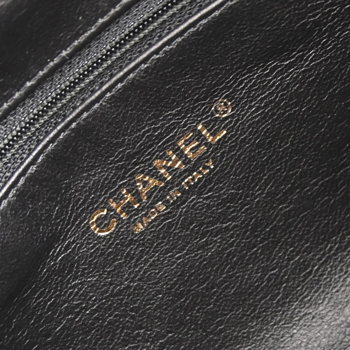 Chanel Black Lambskin Bicolore Tote Handbag