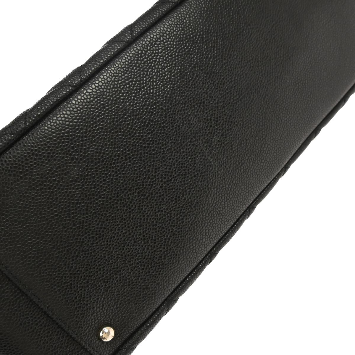 Chanel Black Caviar Grand Shopping Tote GST XL Chain Handbag