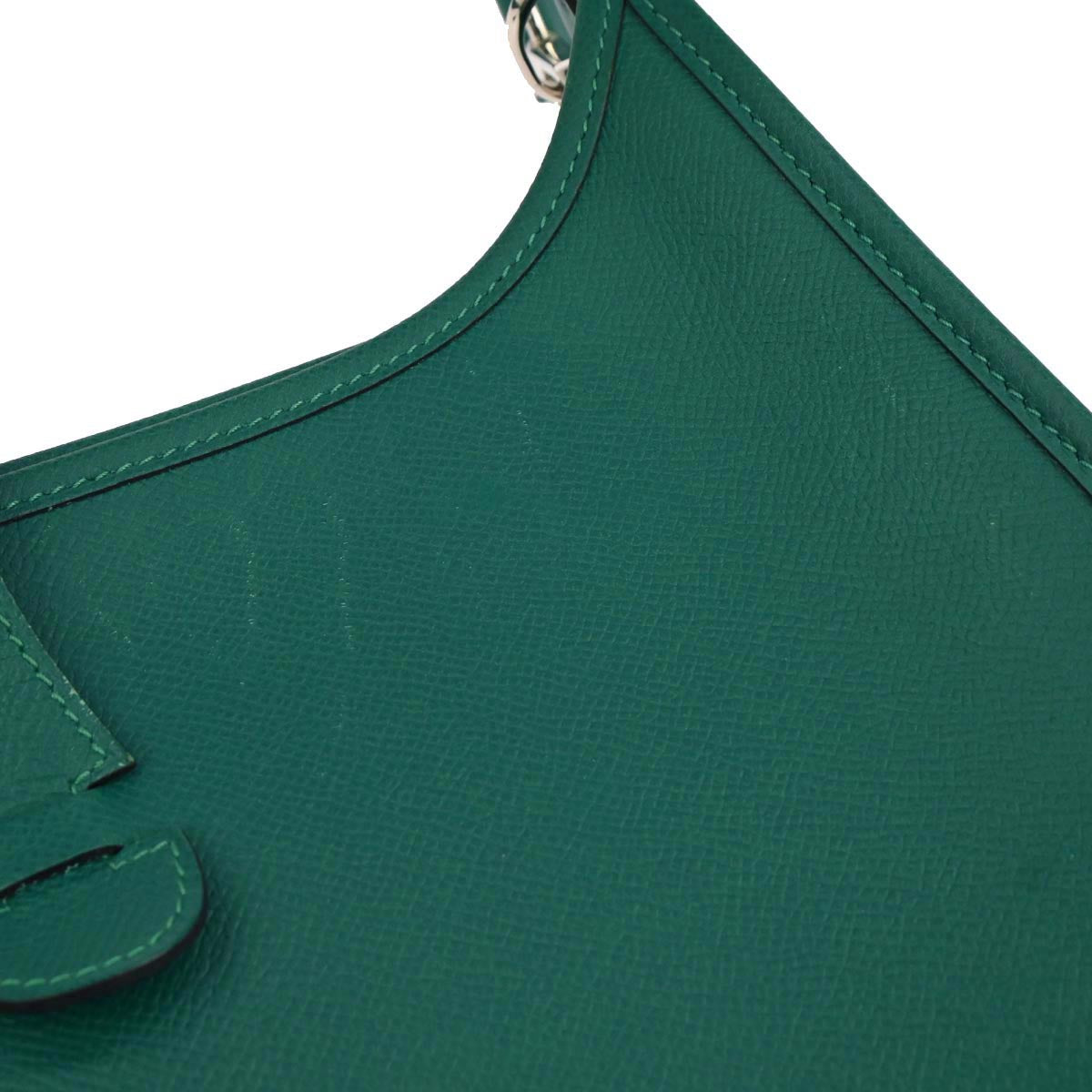 Hermes Malachite Epsom Evelyne 3 29 PM Shoulder Bag