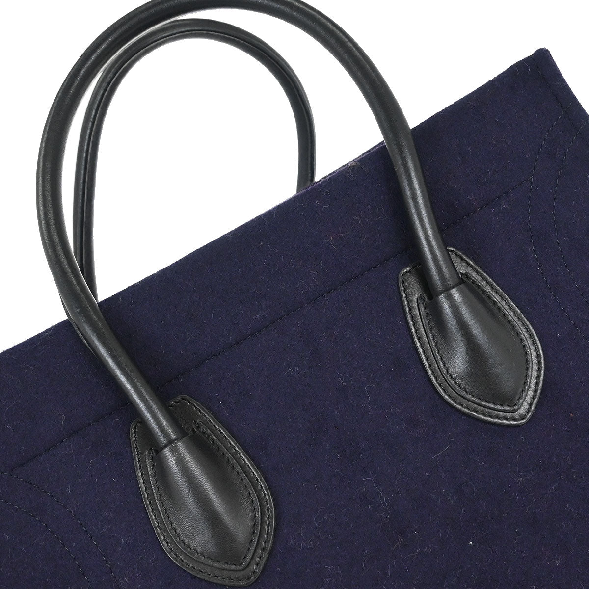 Celine Purple Felt Phantom Luggage Tote Bag