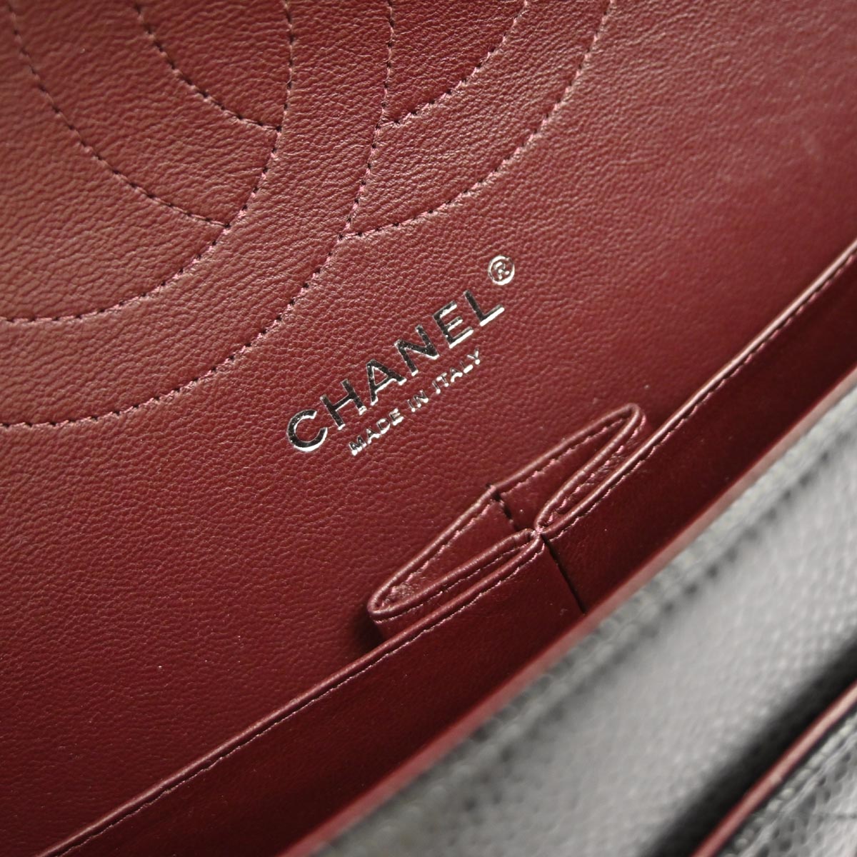 Chanel Black Caviar Skin Classic Double Flap Shoulder Bag