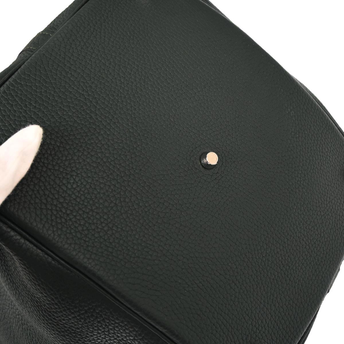 Hermes Vert Fonce Taurillon Clemence Picotin Lock 26 GM Handbag