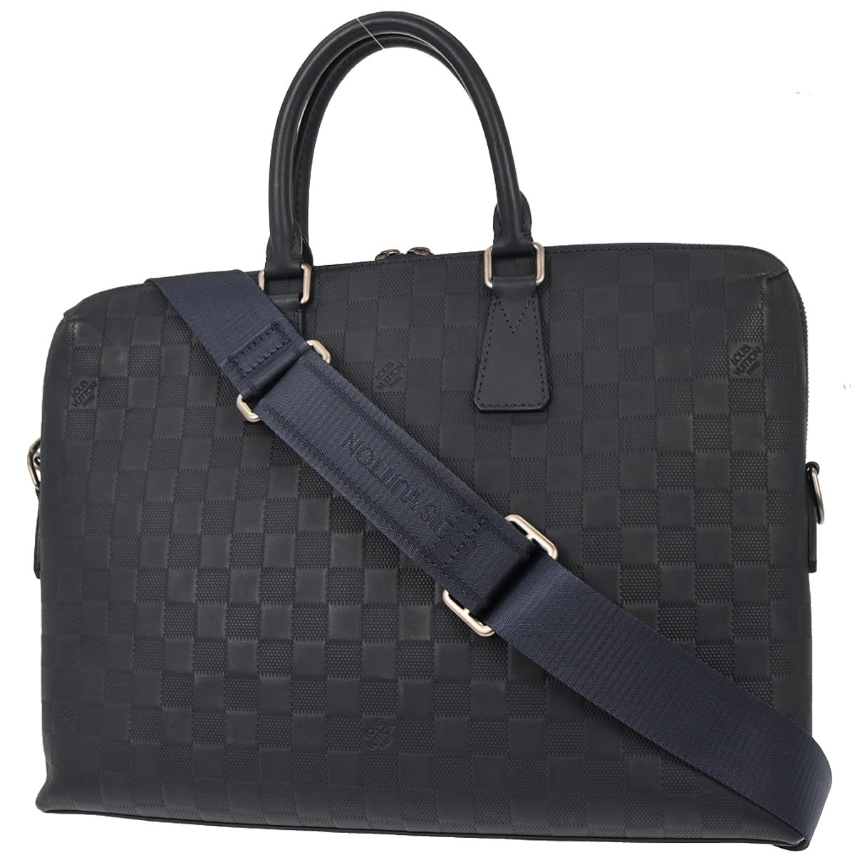 Louis Vuitton Navy Damier Infini Porte-Documents Jour 2way Shoulder Business Bag N41327