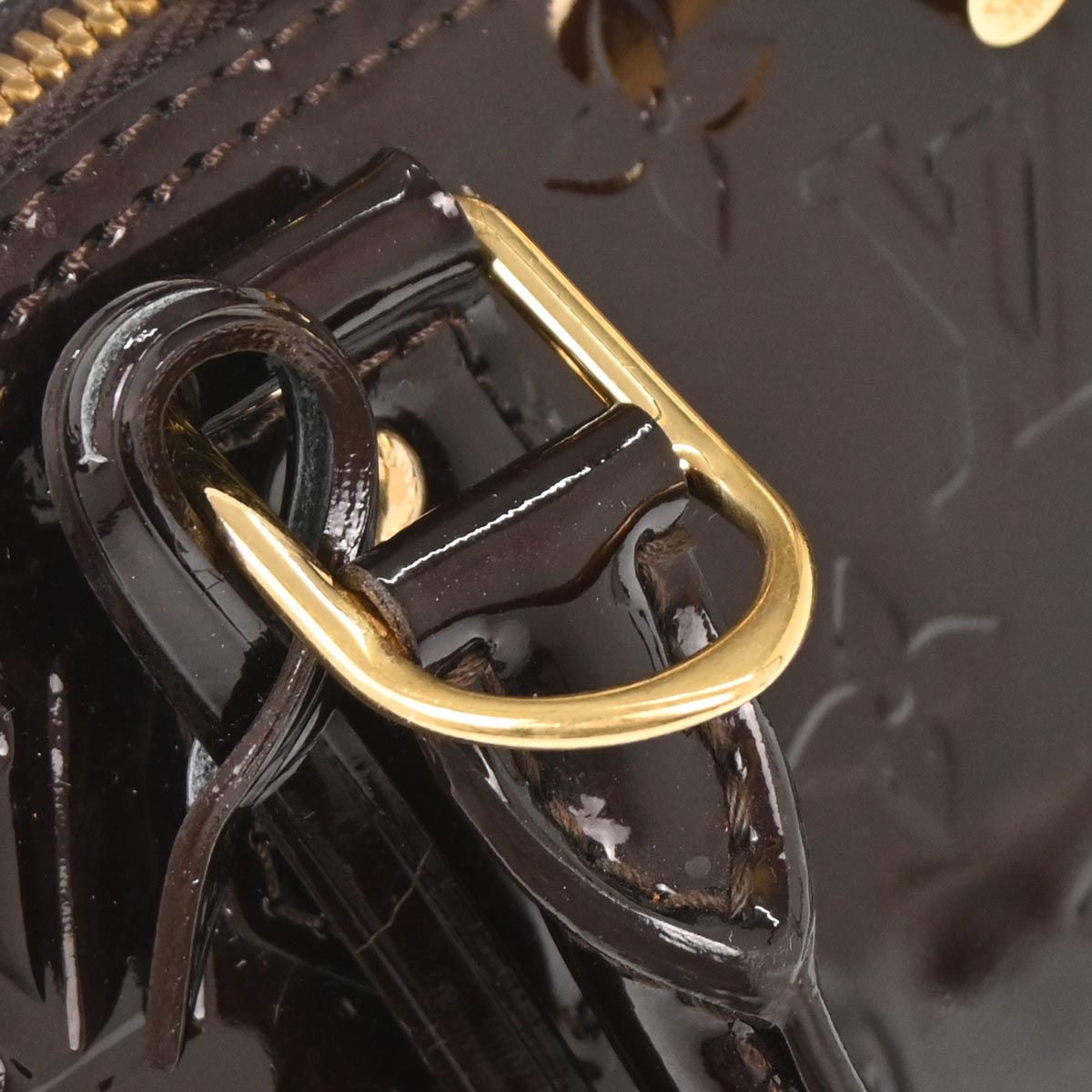 Louis Vuitton Dark Purple Vernis Alma BB 2way Shoulder Handbag M91678