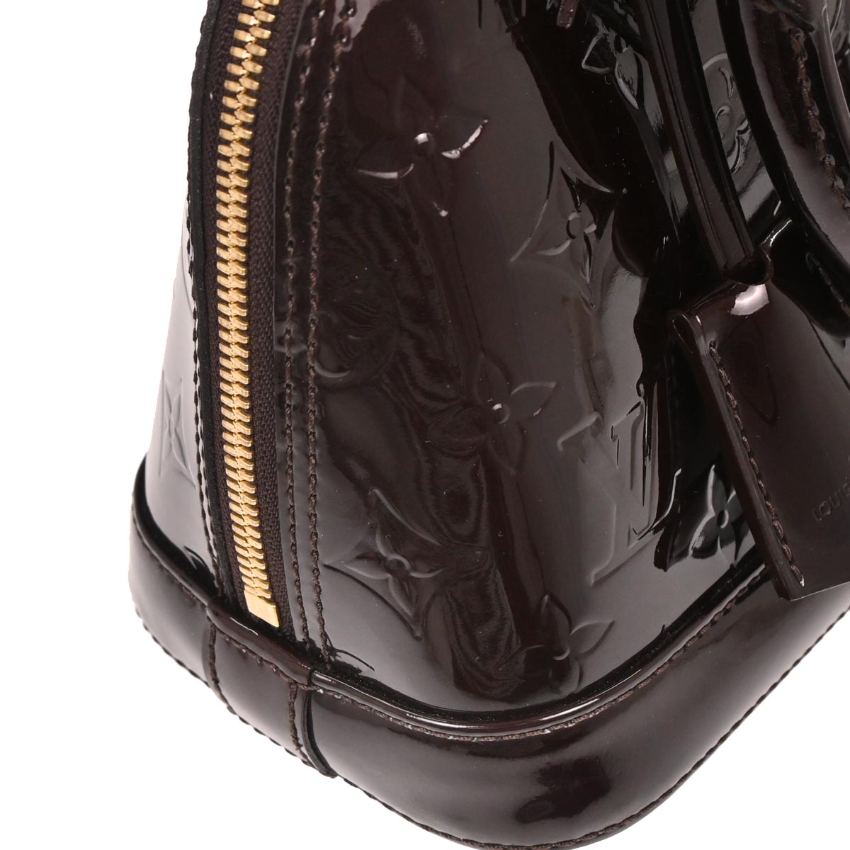 Louis Vuitton Dark Purple Vernis Alma BB 2way Shoulder Handbag M91678