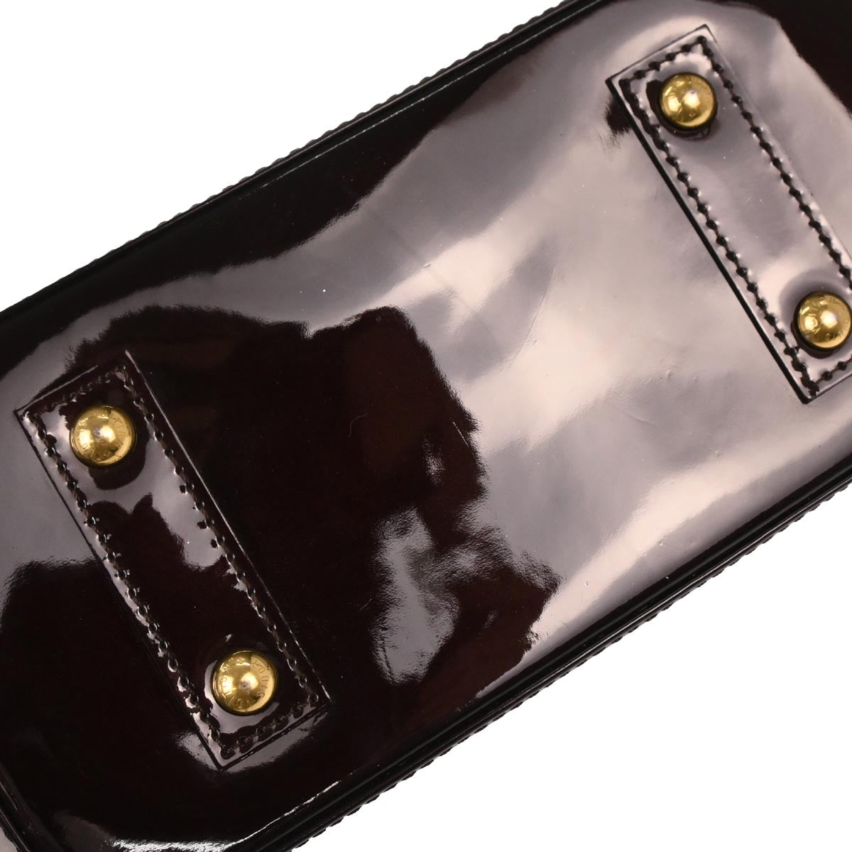 Louis Vuitton Dark Purple Vernis Alma BB 2way Shoulder Handbag M91678