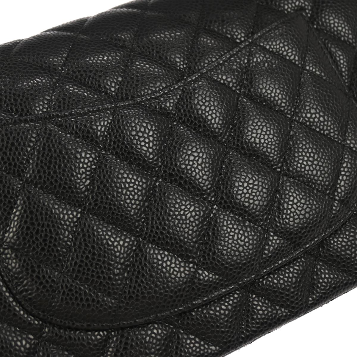 Chanel Black Caviar Skin Medium Classic Double Flap Shoulder Bag