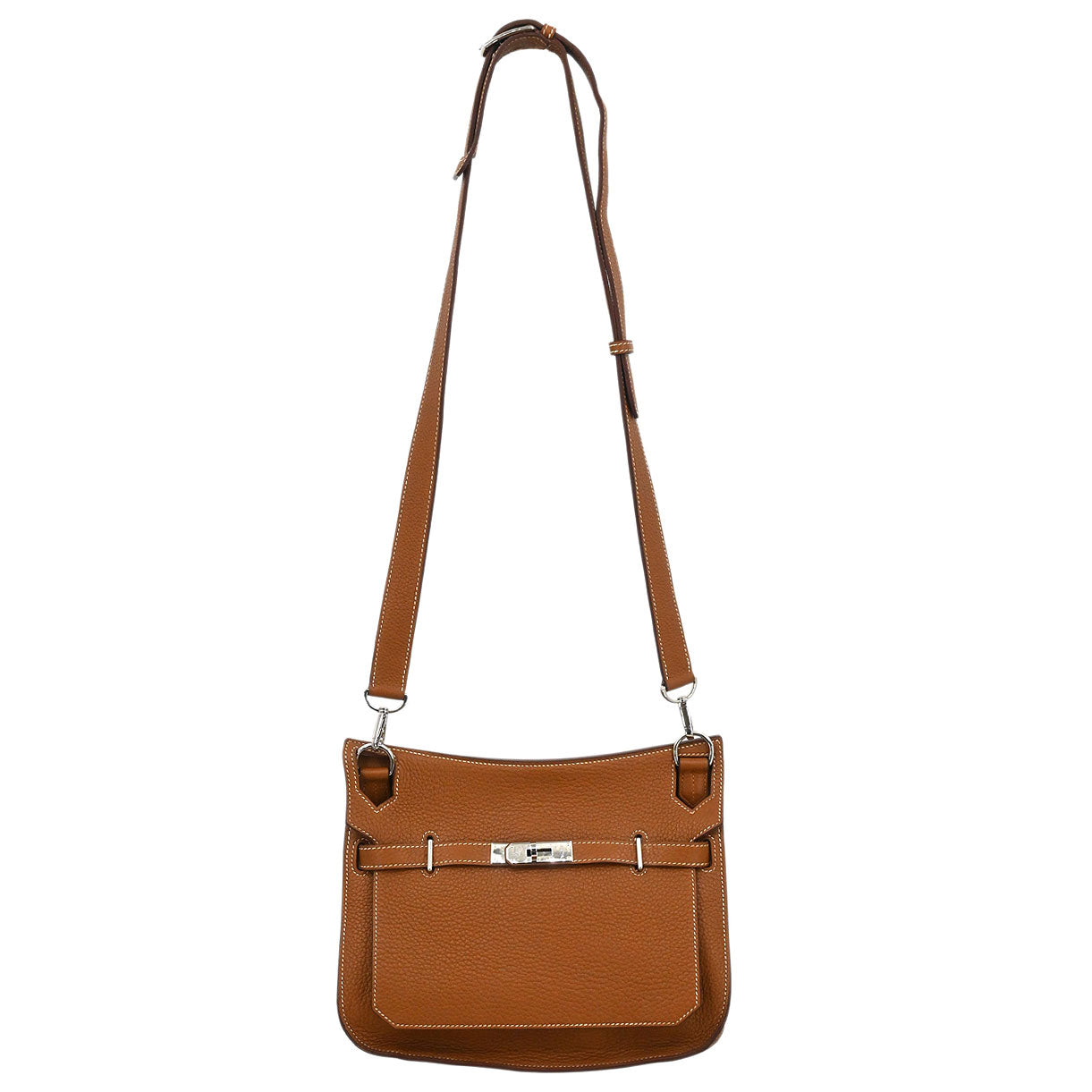 Hermes Gold Taurillon Clemence Jypsiere 28 Shoulder Bag