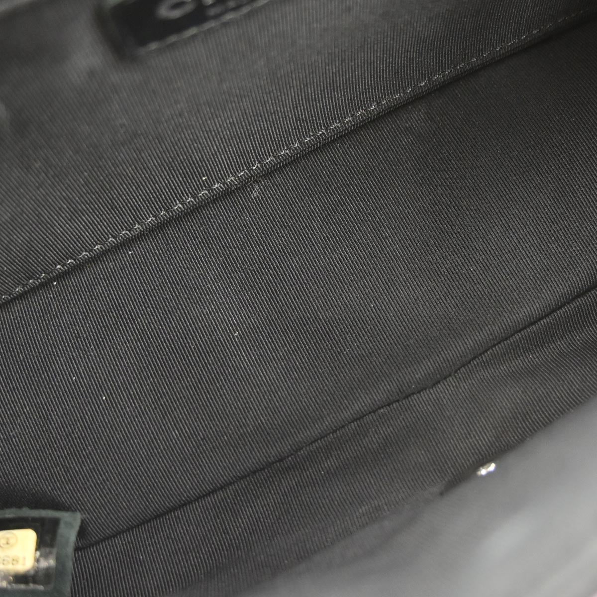 Chanel Black Caviar Skin Chevron Flap Bag Shoulder Bag