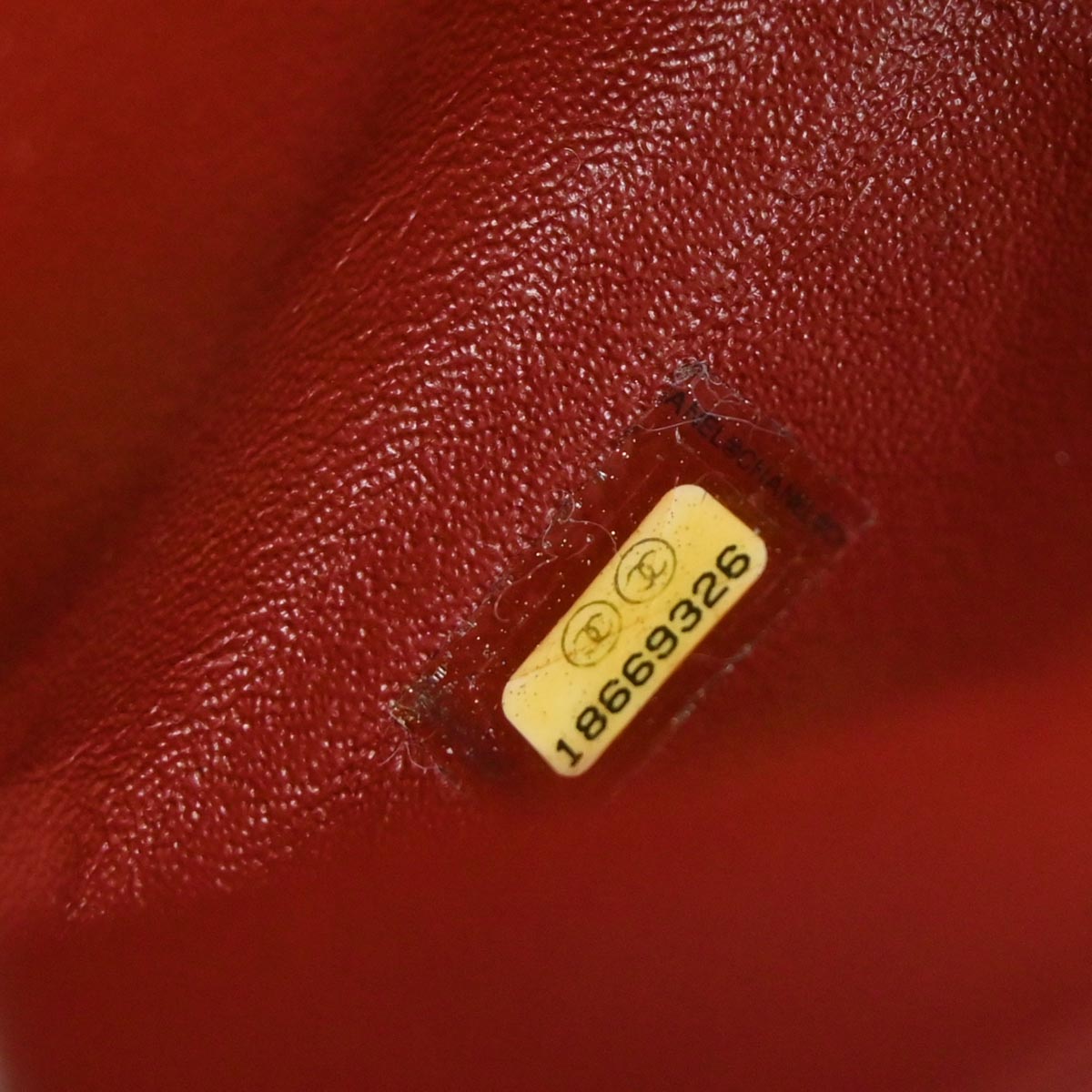 Chanel Red Lambskin Flap Bag Shoulder Bag