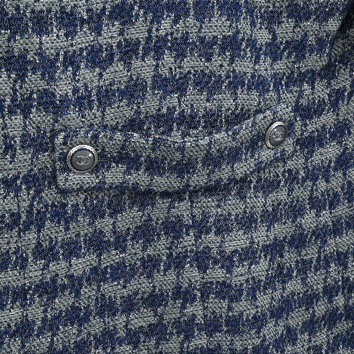 Chanel 2012 Double Breasted Coat Blue #36