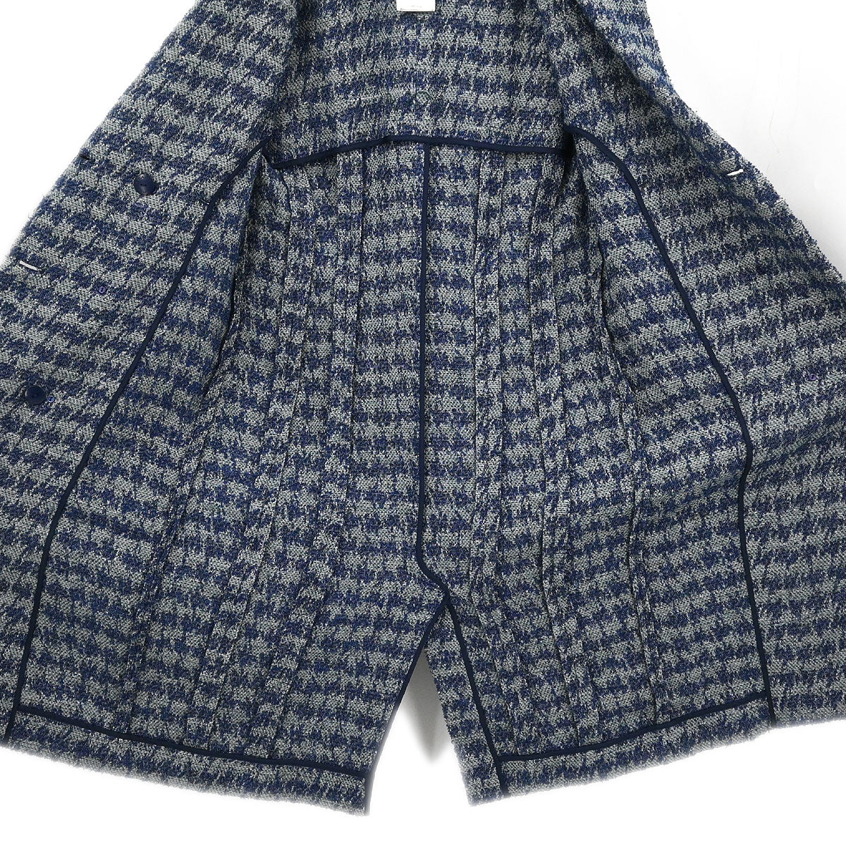 Chanel 2012 Double Breasted Coat Blue #36